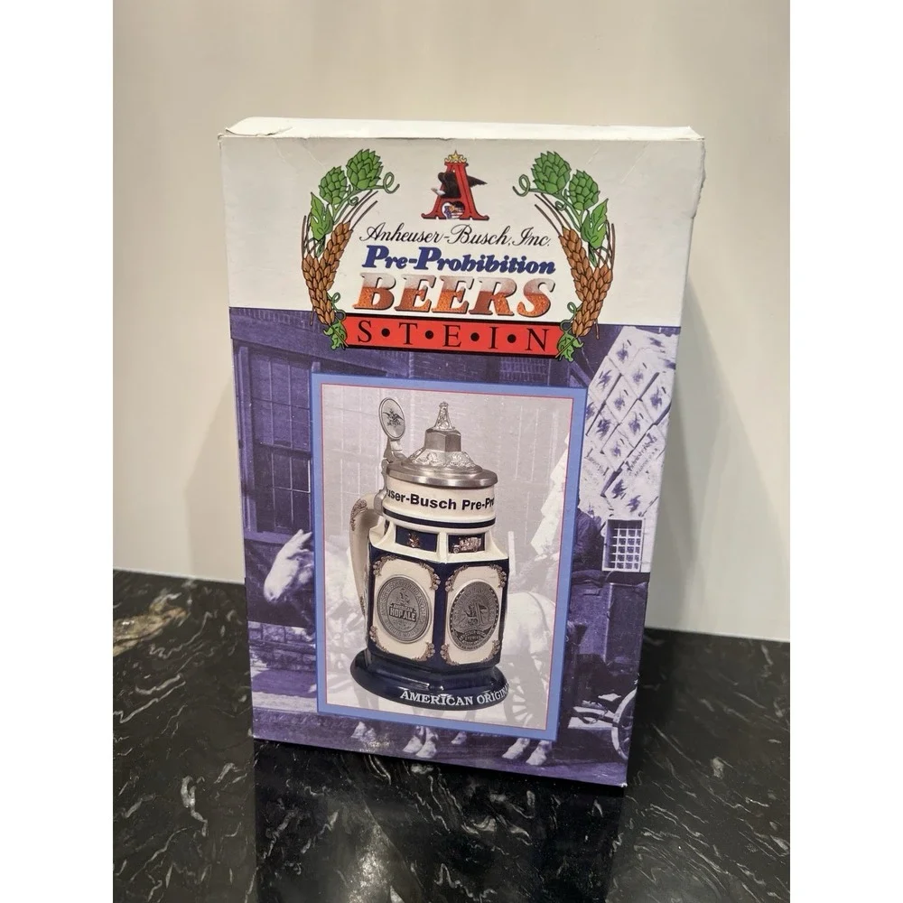 Anheuser-Busch Pre-Prohibition Beer Stein CS501 | Signed by Artist | 2001